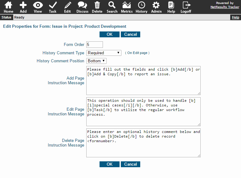 Form Properties