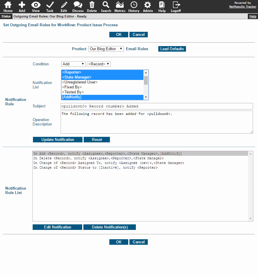 Add Rule Based on Product