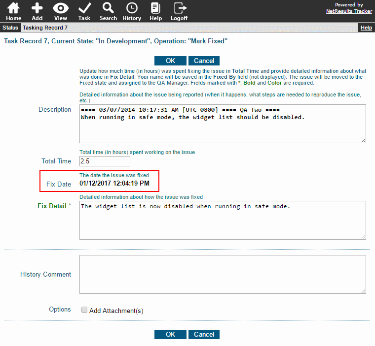 Initialize a Date Field