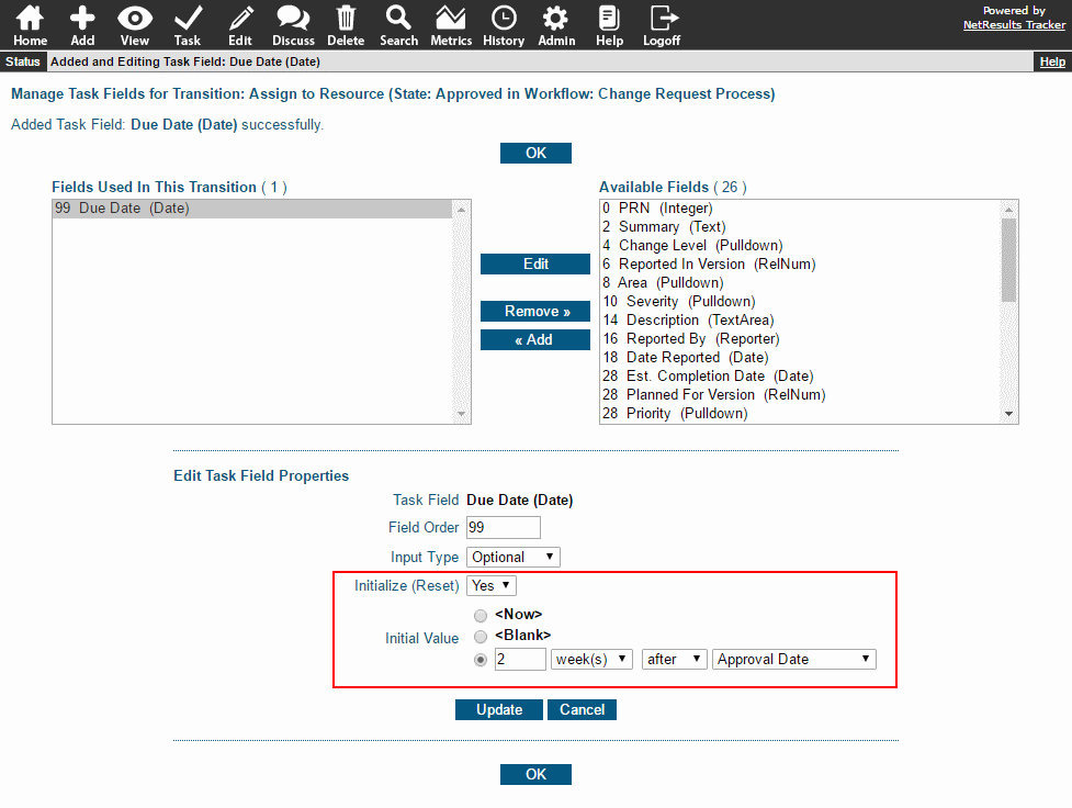 Initialize with a Relative Date