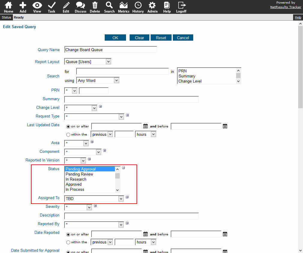 Query Criteria